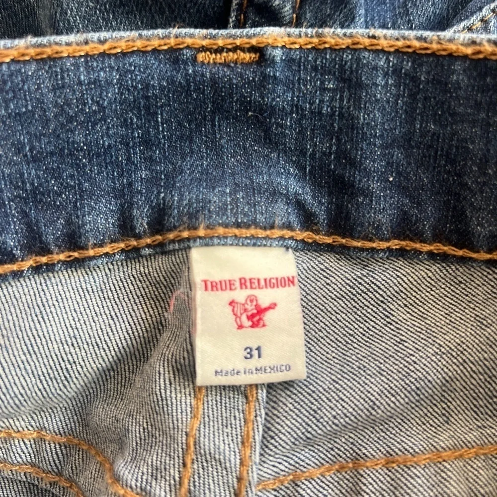 True Religion Rocco No Flap Relaxed Skinny Denim Jeans Size 31